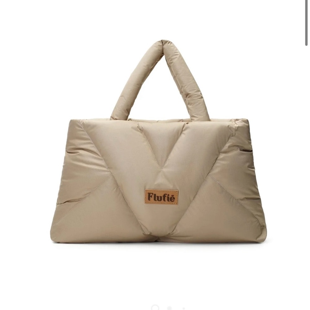 NWT FLUFIÉ Tan Classic Shoulder Bag